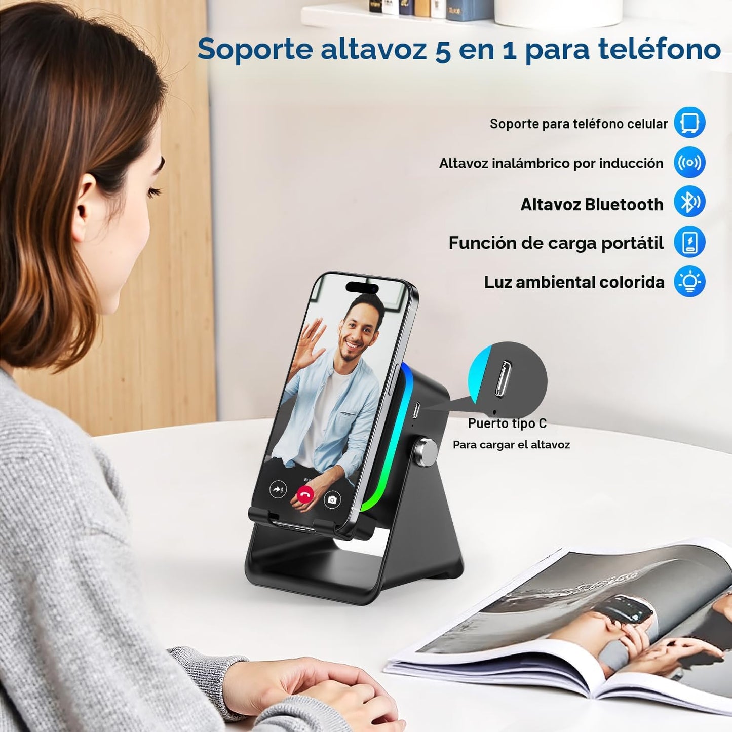 SoundBase™ Altavoz Inalámbrico de Inducción
